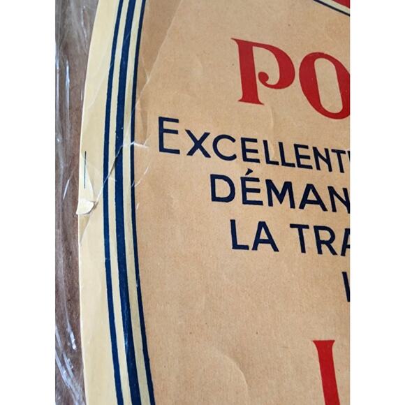 Vintage Original Poudre Junior French Baby Powder Poster Barrel Label 14x19 READ - Picture 8 of 16